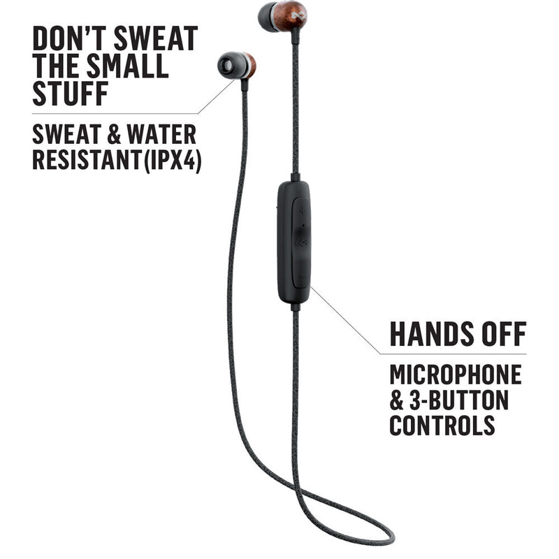 House of Marley Smile Jamaica 2.0 Wireless In-Ear Headphones (Signature Black)