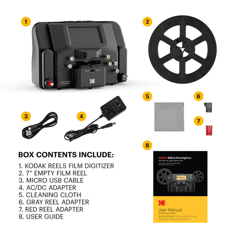 Buy in India Kodak REELS Film Digitizer for 8mm and Super 8 Film – Tanotis