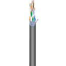 West Penn 4346AF 23 AWG 4-Pair Shielded Cat 6a Cable (1000', Black)