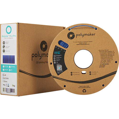 Polymaker 1.75mm PolyLite PLA Pro Filament (Blue, 2.2 lb)