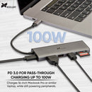 Xcellon 6-in-1 USB Type-C Hub with Power Delivery