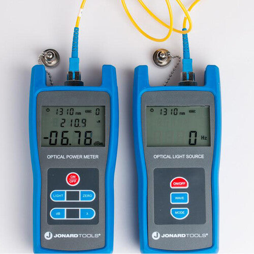 Jonard Tools FPL-5050 Fiber Power Meter & Optical Light Source Kit (-50 to +26 dBm, Single-Mode)