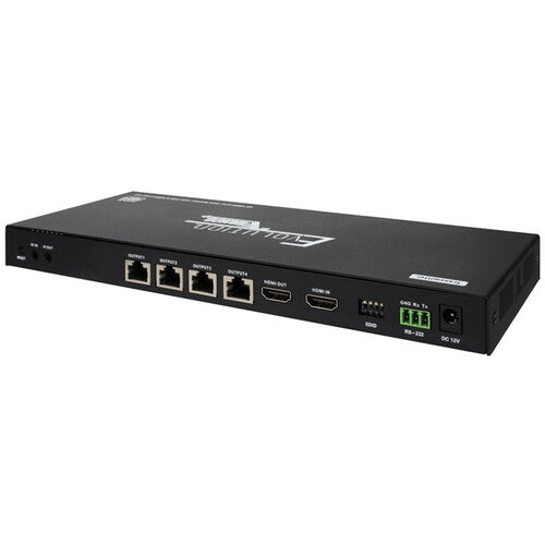 Vanco Evolution 1x4 4K HDMI Splitter with UTP POE Ports and HDMI Pass Through