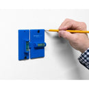 Jonard Tools WTL-12 Wall Box Template & Level for Non-Metallic 1-Gang and 2-Gang Boxes (Blue)