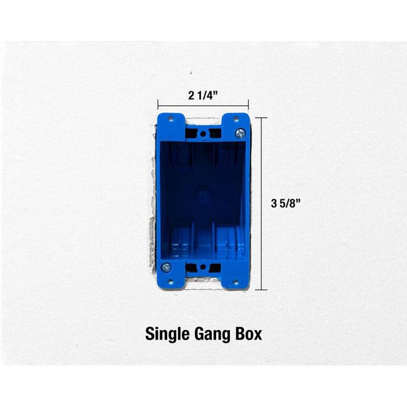Jonard Tools WTL-12 Wall Box Template & Level for Non-Metallic 1-Gang and 2-Gang Boxes (Blue)