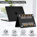 TechProtectus Colorlife Hard-Shell Case & Keyboard Cover for 13.6" MacBook Air M2 (Black)