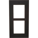 2N Flush Frame for 2 IP Verso Modules (Black)