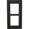 2N Flush Frame for 2 IP Verso Modules (Black)