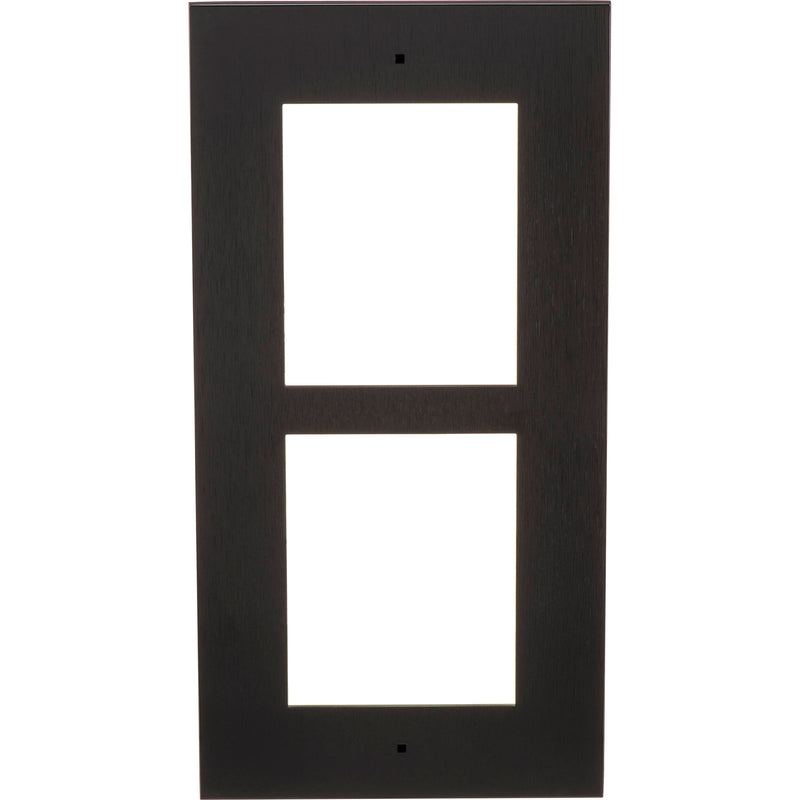 2N Flush Frame for 2 IP Verso Modules (Black)