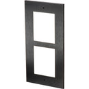 2N Flush Frame for 2 IP Verso Modules (Black)