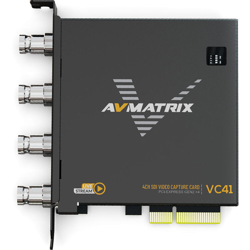 AVMATRIX VC41 1080p 3G-SDI PCIe 4-Channel Capture Card