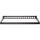 My Custom Shop 16-Port HDMI 2.0 Feed-Through Patch Bay with Rear Lacing Bar (1 RU)