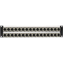 My Custom Shop 32-Port XLR Male Patch Panel with Neutrik NC3MD-L-1 and Rear Lacing Bar (2 RU)
