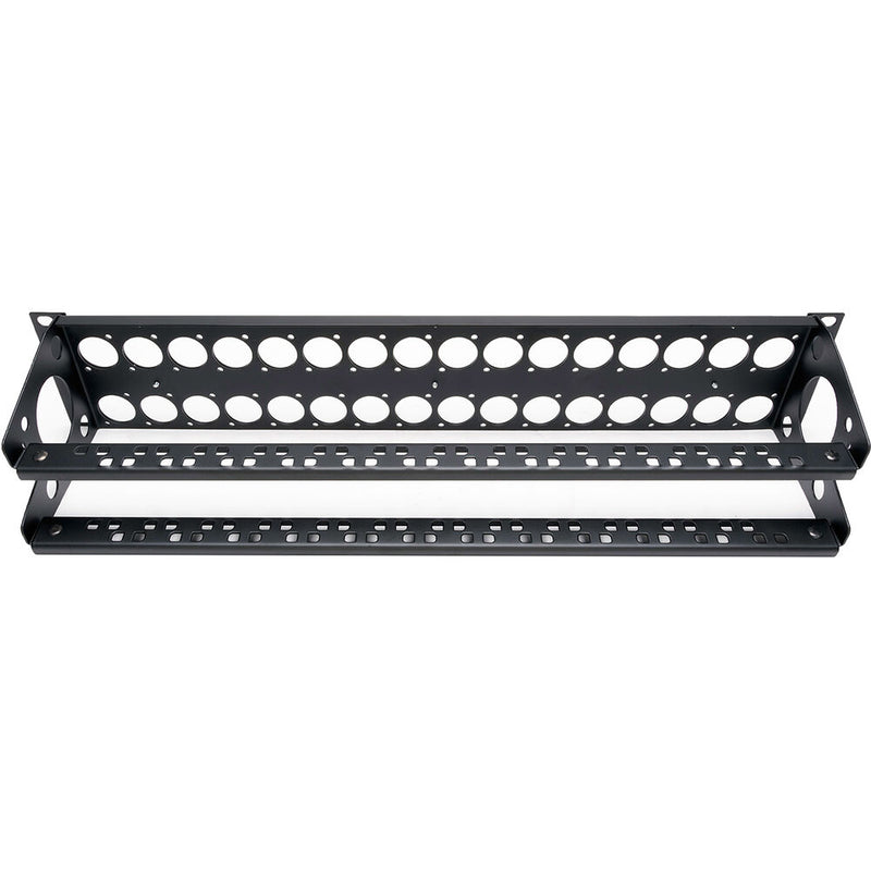 My Custom Shop 32-Port XLR Male Patch Panel with Neutrik NC3MD-L-1 and Rear Lacing Bar (2 RU)