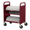 Bretford 30-Device CUBE Transport Cart (90&deg; AC Outlet, Maroon)