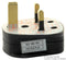 PRO ELEC 9518 3A BLACK UK Mains Plug with 3A Fuse