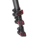 CAME-TV 801C Carbon Fiber Video Tripod with Fluid Head