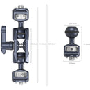 SmallRig Magic Arm with Dual Ball Heads (1/4"-20 and 3/8"-16 ARRI Accessory Screws)