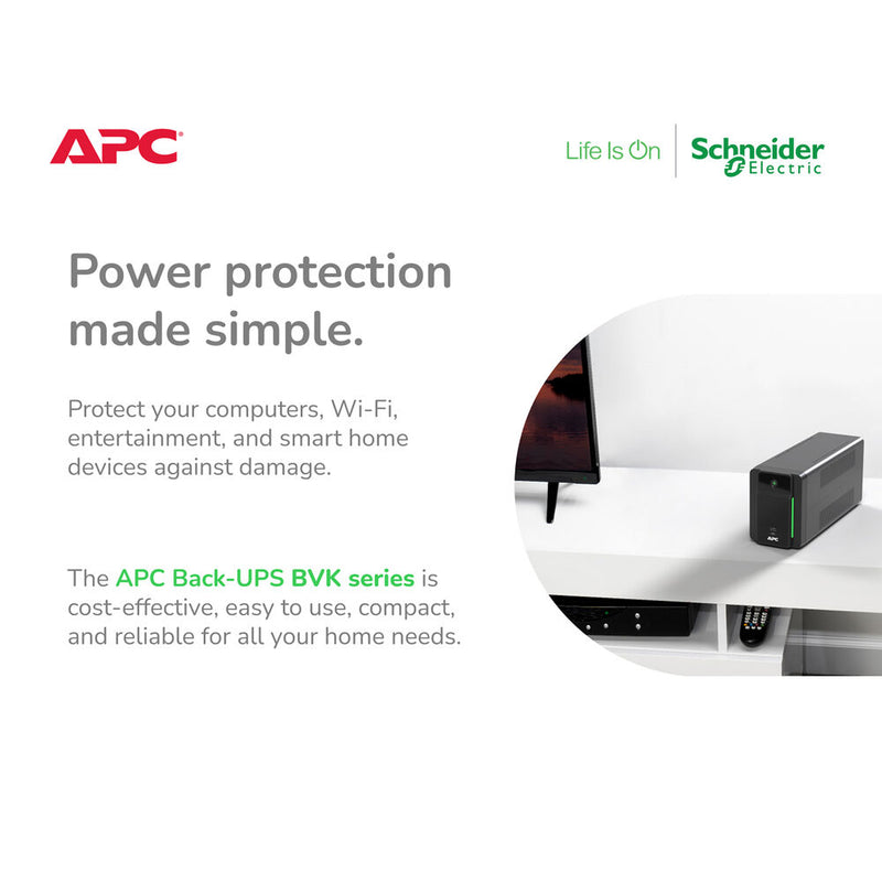 APC Back-UPS BVK750M2 Battery Backup & Surge Protector