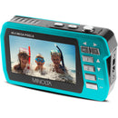 Minolta MN40WP Waterproof Dual-Screen Digital Camera (Blue)