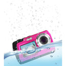 Minolta MN40WP Waterproof Dual-Screen Digital Camera (Pink)