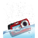 Minolta MN40WP Waterproof Dual-Screen Digital Camera (Red)