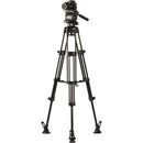 Libec HS-150M Tripod System with H15 Head, Mid-Level Spreader, Rubber Feet & Case