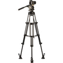 Libec HS-150M Tripod System with H15 Head, Mid-Level Spreader, Rubber Feet & Case