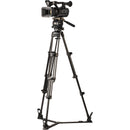Libec HS-250M Tripod System with H25 Head, Mid-Level Spreader, Rubber Feet & Case