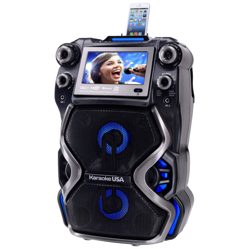 Karaoke USA GF920 Multimedia Karaoke Machine with Bluetooth and MP3/CD+G