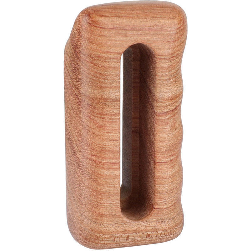 CAMVATE Wooden Handgrip with 1/4"-20 Mounting Groove for DSLR Camera Cage Kit (Right Side)