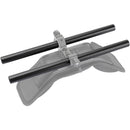 CAMVATE 15mm Aluminum Rod with Anodized 12mm Threaded Ends (Pair, 9.84")