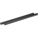 CAMVATE 15mm Aluminum Rod with Anodized 12mm Threaded Ends (Pair, 9.84")