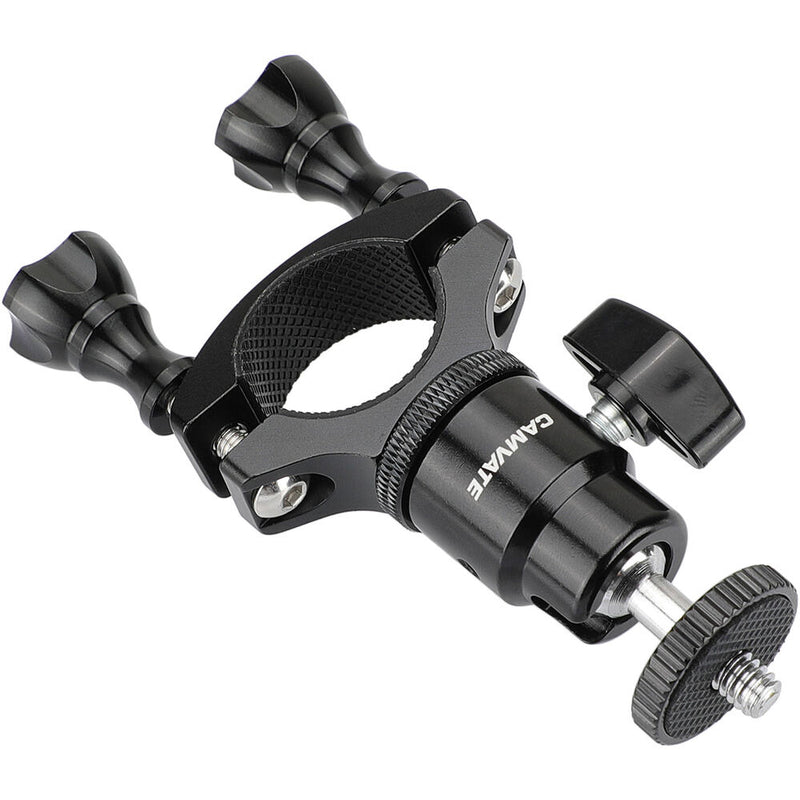 CAMVATE Handlebar Clamp Mount Holder with Adjustable Ball Head Mount