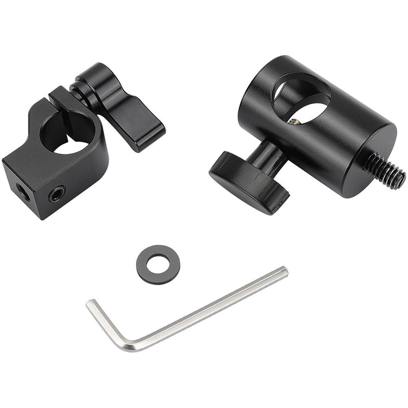 CAMVATE 16mm Light Stand Receiver with 15mm Single-Rod Clamp