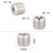 CAMVATE 5/8"-27 Male to 1/4"-20 & 3/8"-16 Female Microphone Mount Adapter (2-Pack)