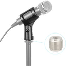 CAMVATE 5/8"-27 Male to 1/4"-20 & 3/8"-16 Female Microphone Mount Adapter (2-Pack)