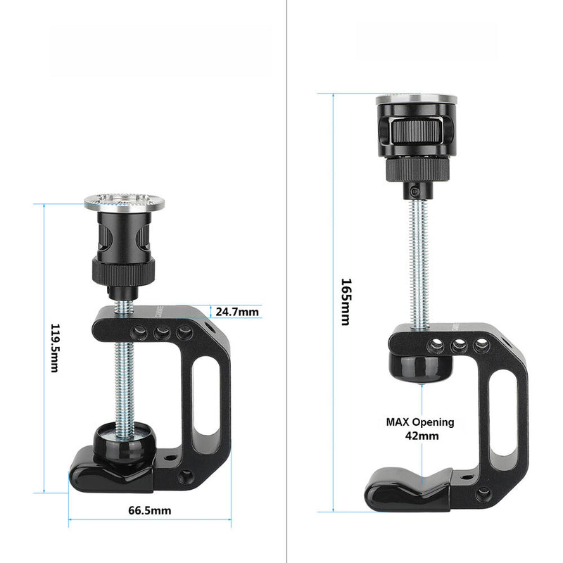 CAMVATE Universal C-Clamp Desktop Holder with M6 Female ARRI Mount for Photo Accessories