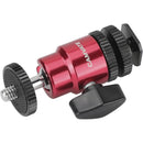 CAMVATE 1/4"-20 Mini Ball Head Support with Shoe Mount Adapter