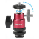 CAMVATE 1/4"-20 Mini Ball Head Support with Shoe Mount Adapter