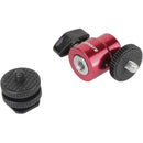 CAMVATE 1/4"-20 Mini Ball Head Support with Shoe Mount Adapter