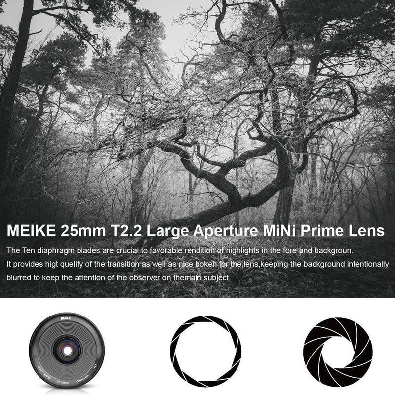 Meike 25mm T2.2 Cine Lens (RF Mount)