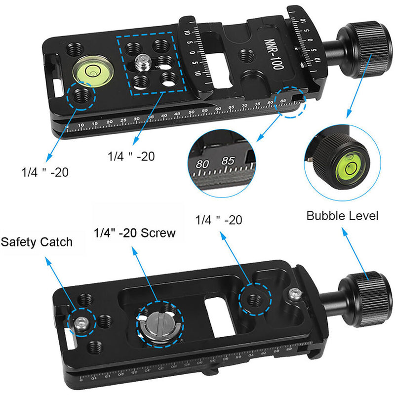 CAMVATE Slide Rail & Quick Release Plate Kit (3.9")