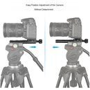 CAMVATE Slide Rail & Quick Release Plate Kit (5.5")