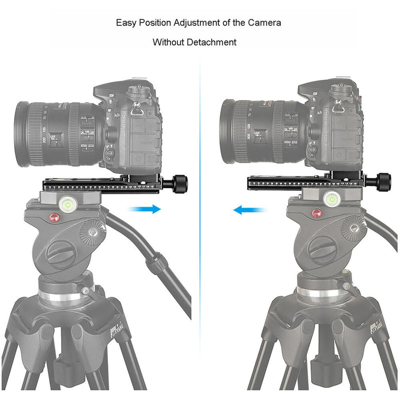 CAMVATE Slide Rail & Quick Release Plate Kit (5.5")