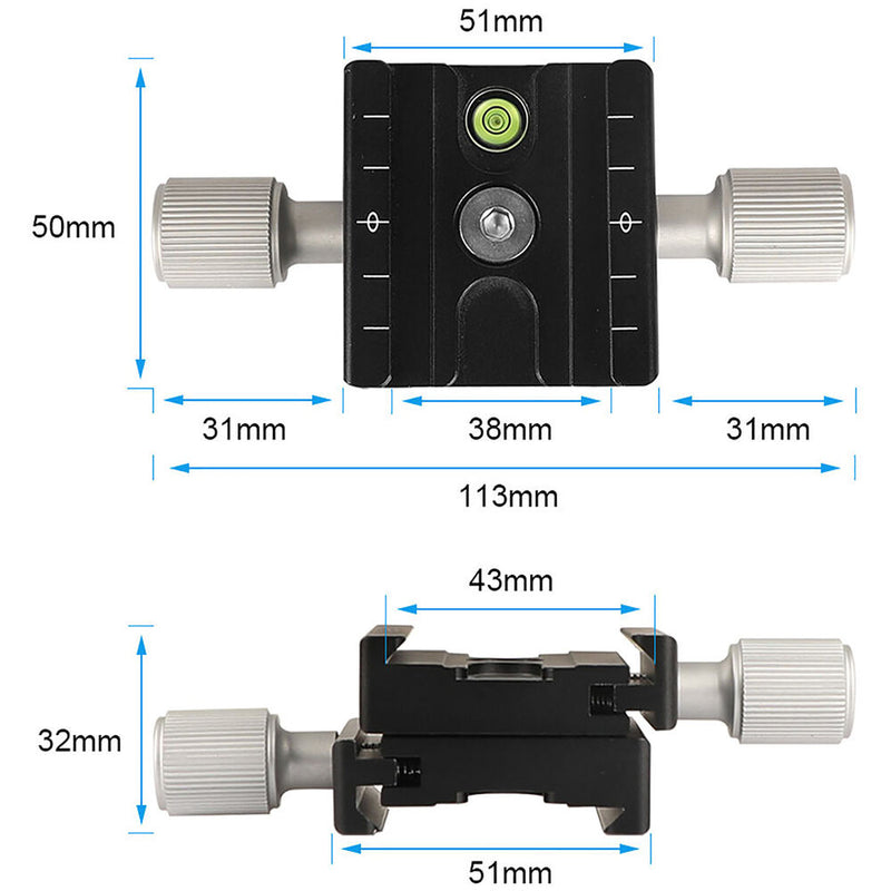 CAMVATE Double-Sided Quick Release Clamp