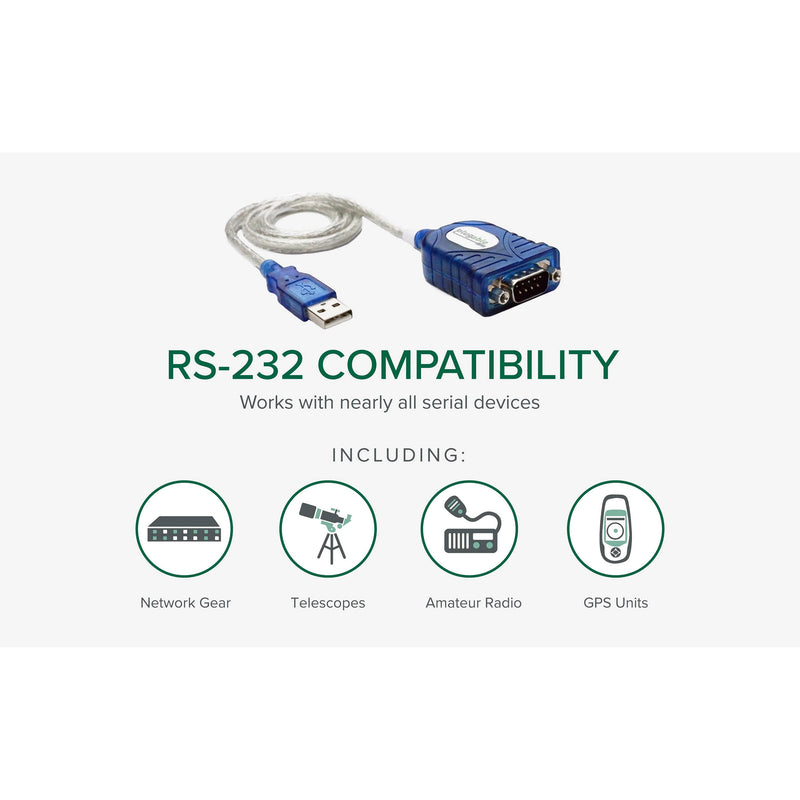 Plugable USB to RS-232 DB9 Serial Adapter