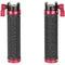 CAMVATE Rubber NATO Clamp Handgrip Set (2-Pack, Black/Red)