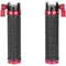 CAMVATE Rubber NATO Clamp Handgrip Set (2-Pack, Black/Red)