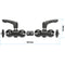 CAMVATE Double 1/4"-20 Ball Head Articulating Arm (7.2")